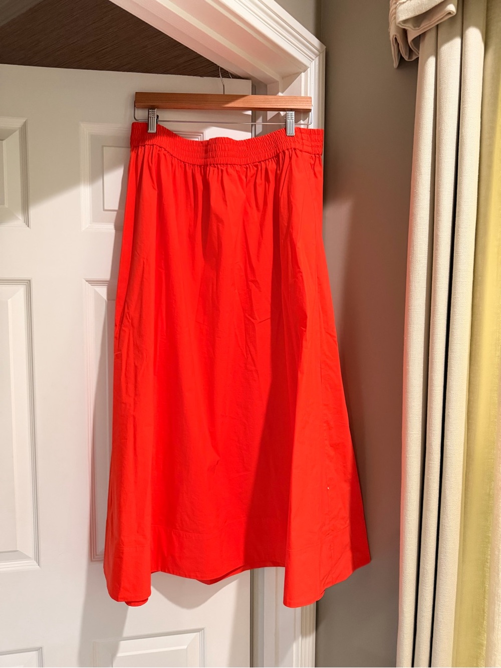 Pearl Vibrant Orange A-Line Skirt